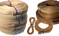 Coils of weaving material